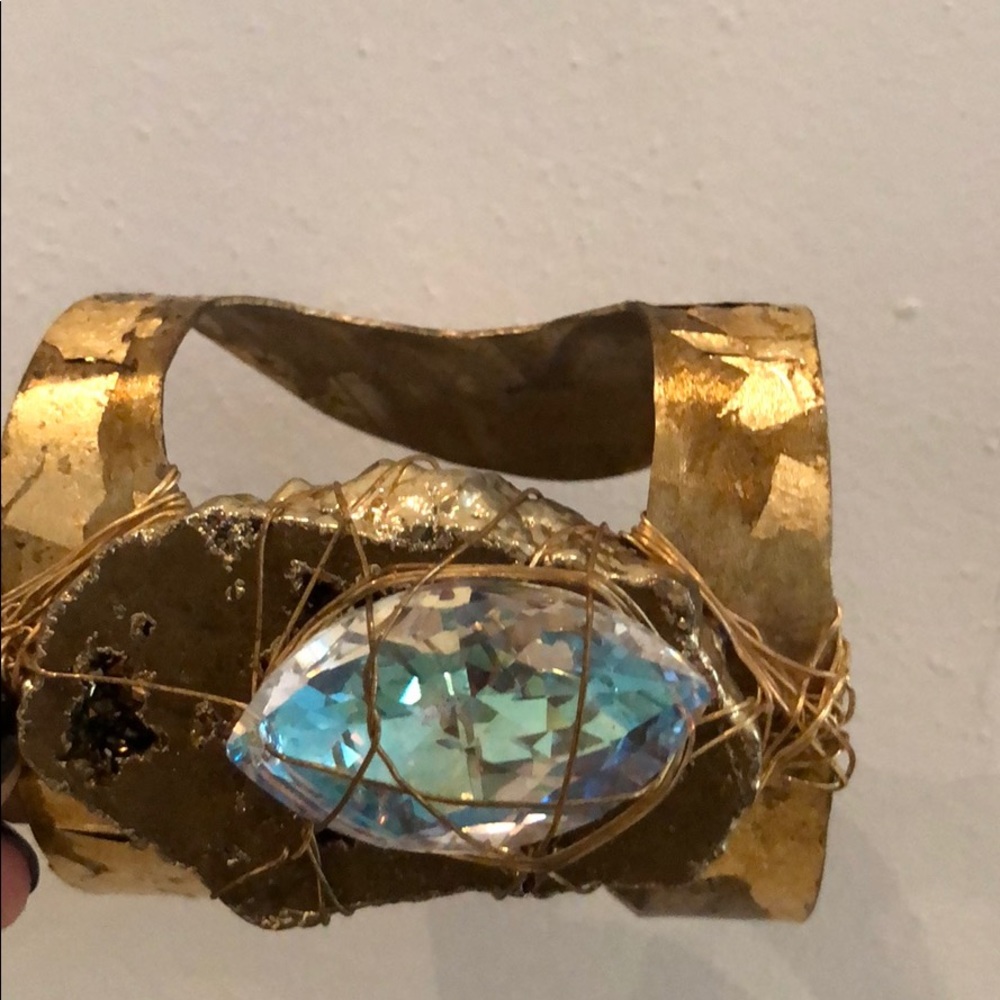 Chic Metallic Statement Bracelet - image 2